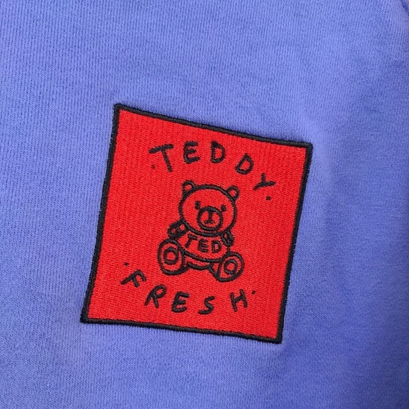Teddy Fresh Colorblock Hoodie 2.0 Pullover Sweatshirt Unisex Size Large - Picture 4 of 10